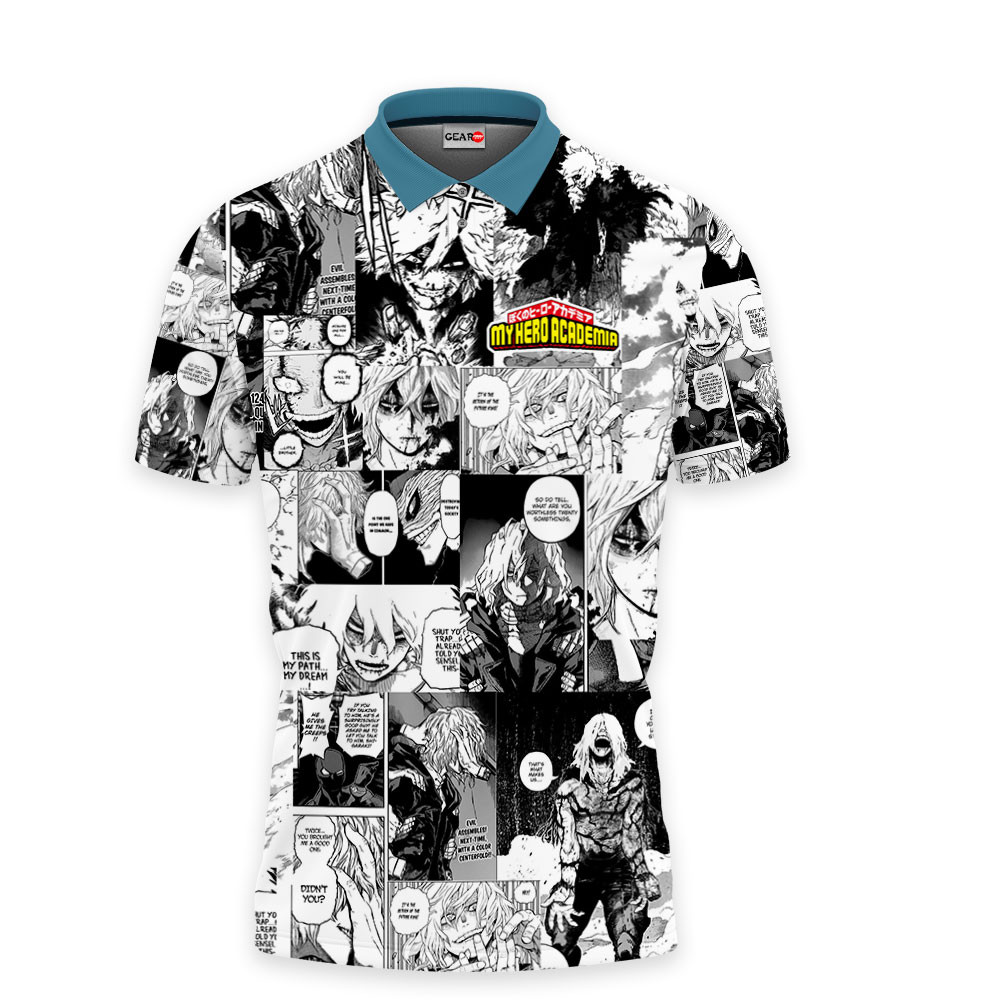 Tomura Shigaraki Polo Shirts My Hero Academia Custom Manga Anime OT2102