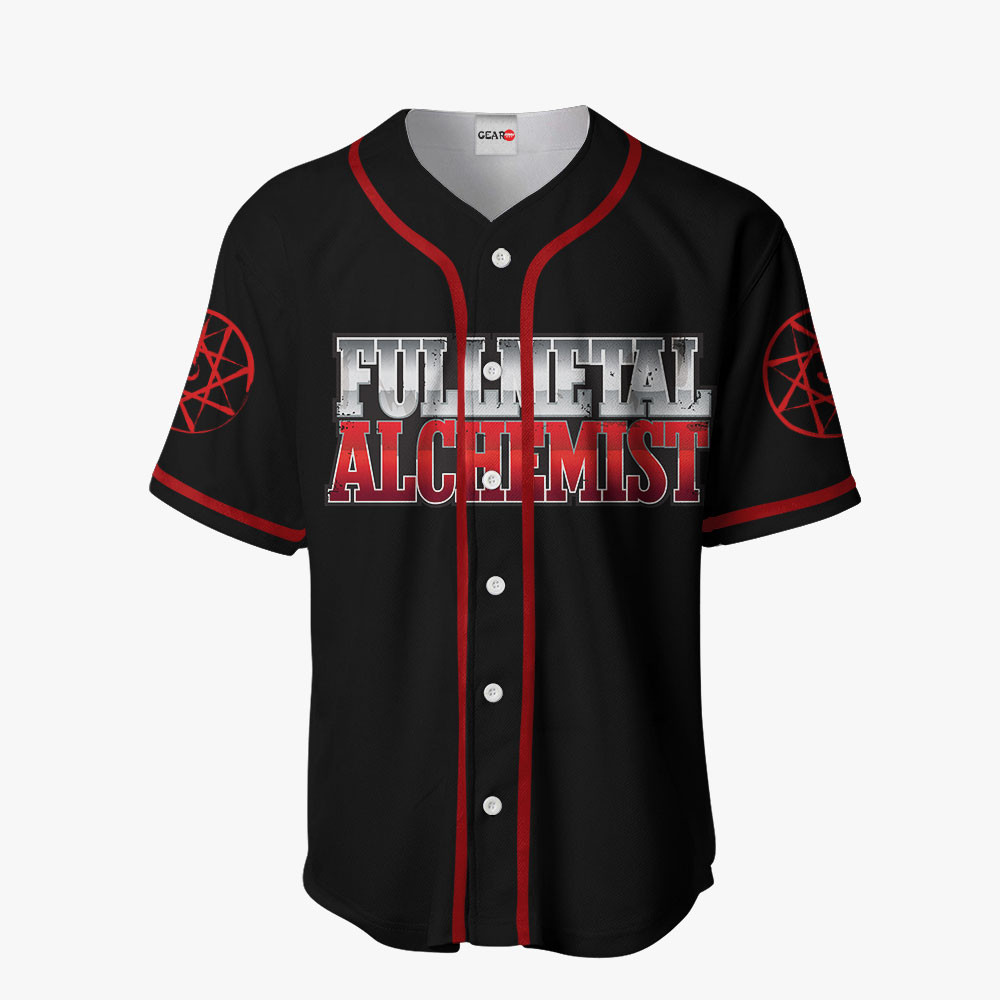 Fullmetal Alchemist Alphonse Elric Baseball Jersey Shirts Anime Custom Clothes HA0601 OT2102