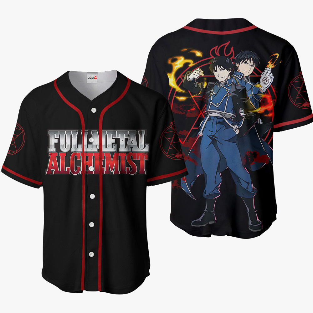 Fullmetal Alchemist Roy Mustang Baseball Jersey Shirts Anime Custom Clothes HA0601 OT2102