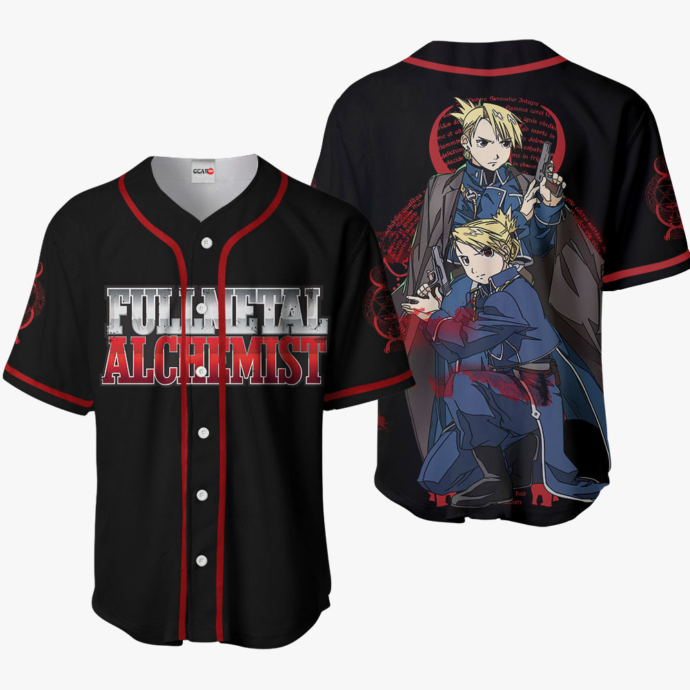 Fullmetal Alchemist Riza Hawkeye Baseball Jersey Shirts Anime Custom Clothes HA0601 OT2102