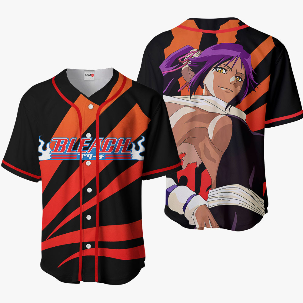 Yoruichi Shihouin Baseball Jersey Shirts Custom BL Anime Merch Clothes HA0601 OT2102