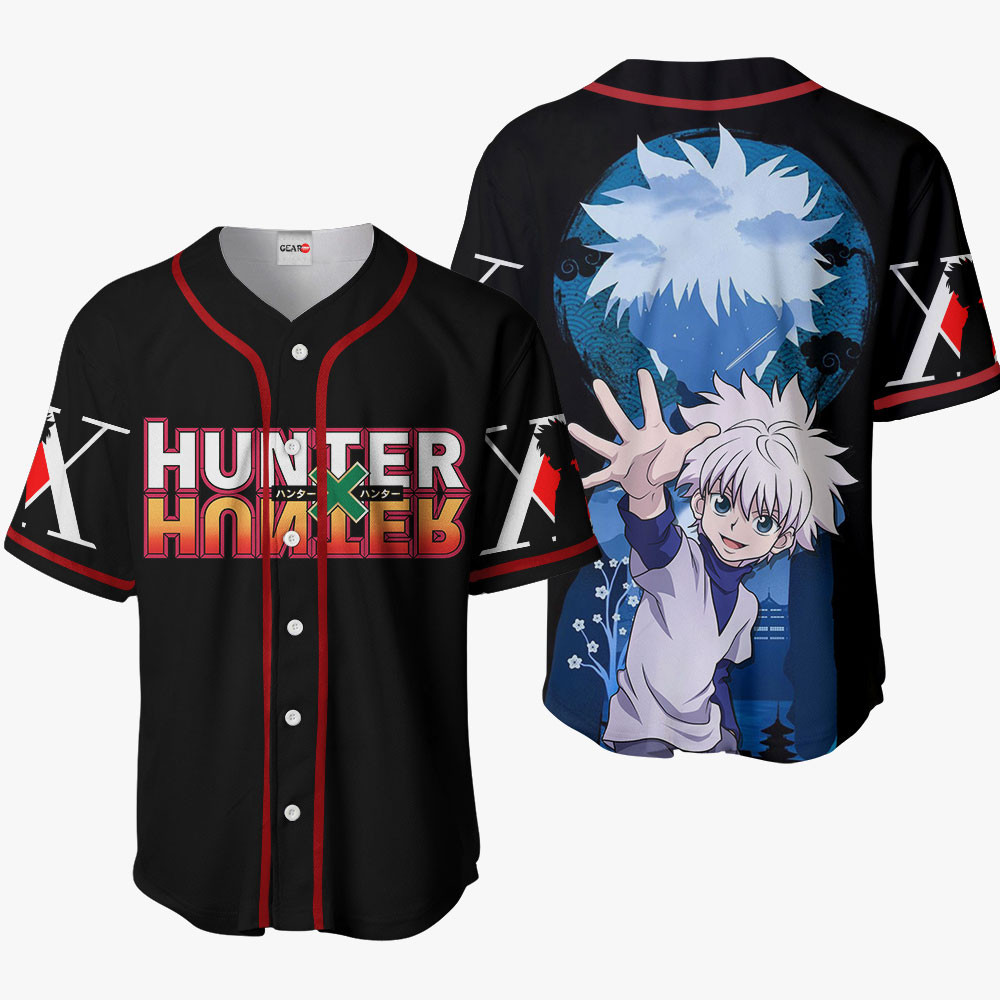 Killua Zoldyck Baseball Jersey Shirts HxH Custom Anime Merch Clothes HA0601 OT2102
