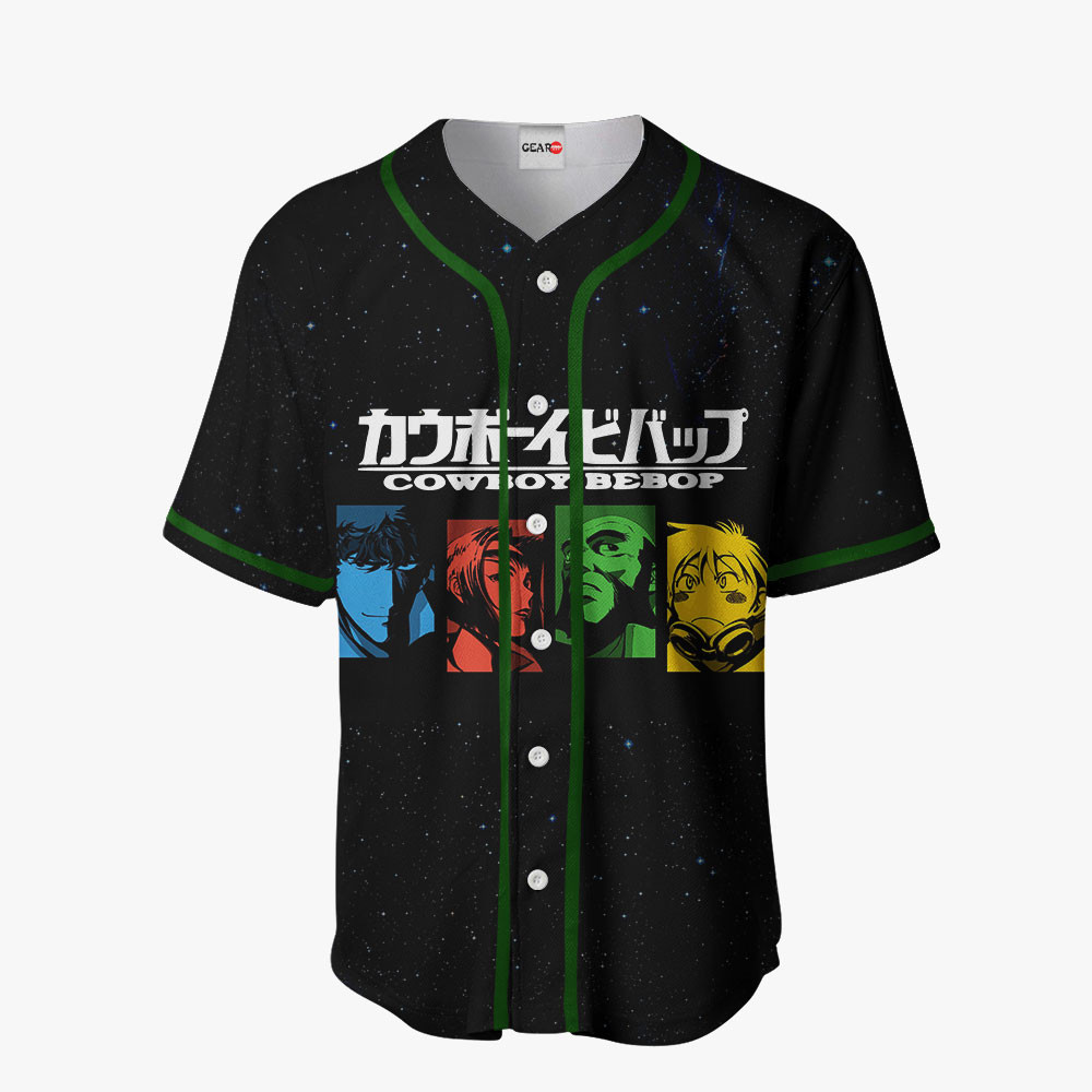 Cowboy Bebop Jet Black Baseball Jersey Shirts Custom Anime Merch Clothes HA0601 OT2102