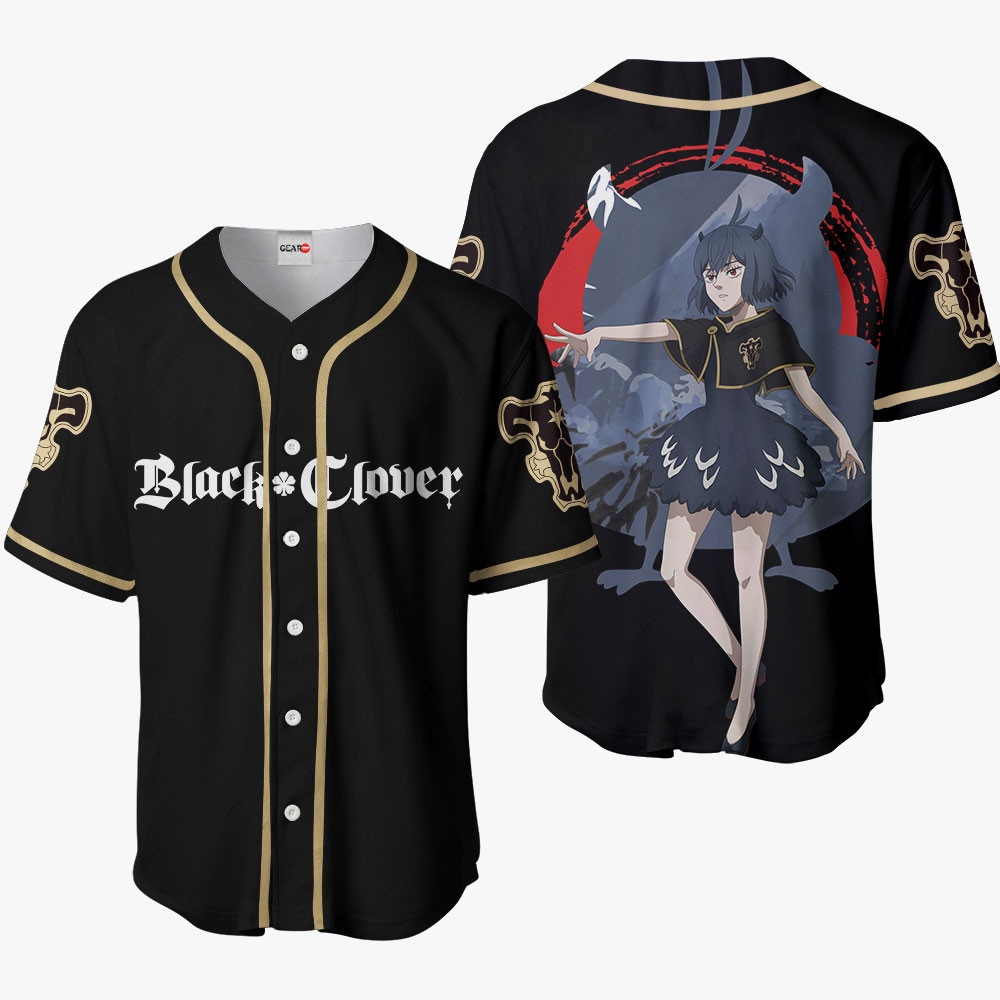 Black Clover Secre Swallowtail Baseball Jersey Shirts Custom Anime Merch Clothes HA0601 OT2102