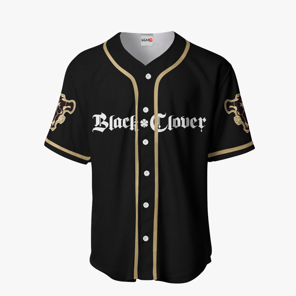Black Clover Luck Voltia Baseball Jersey Shirts Custom Anime Merch Clothes HA0601 OT2102