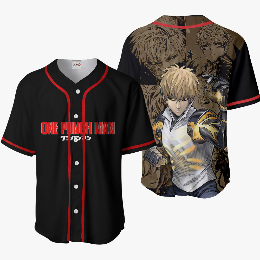 OPM Genos Baseball Jersey Shirts Custom Anime Merch Clothes HA0901 OT2102