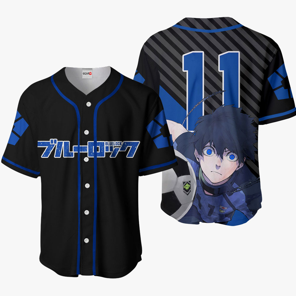 Blue Lock Yoichi Isagi Baseball Jersey Shirts Custom Anime Merch HA1201 OT2102