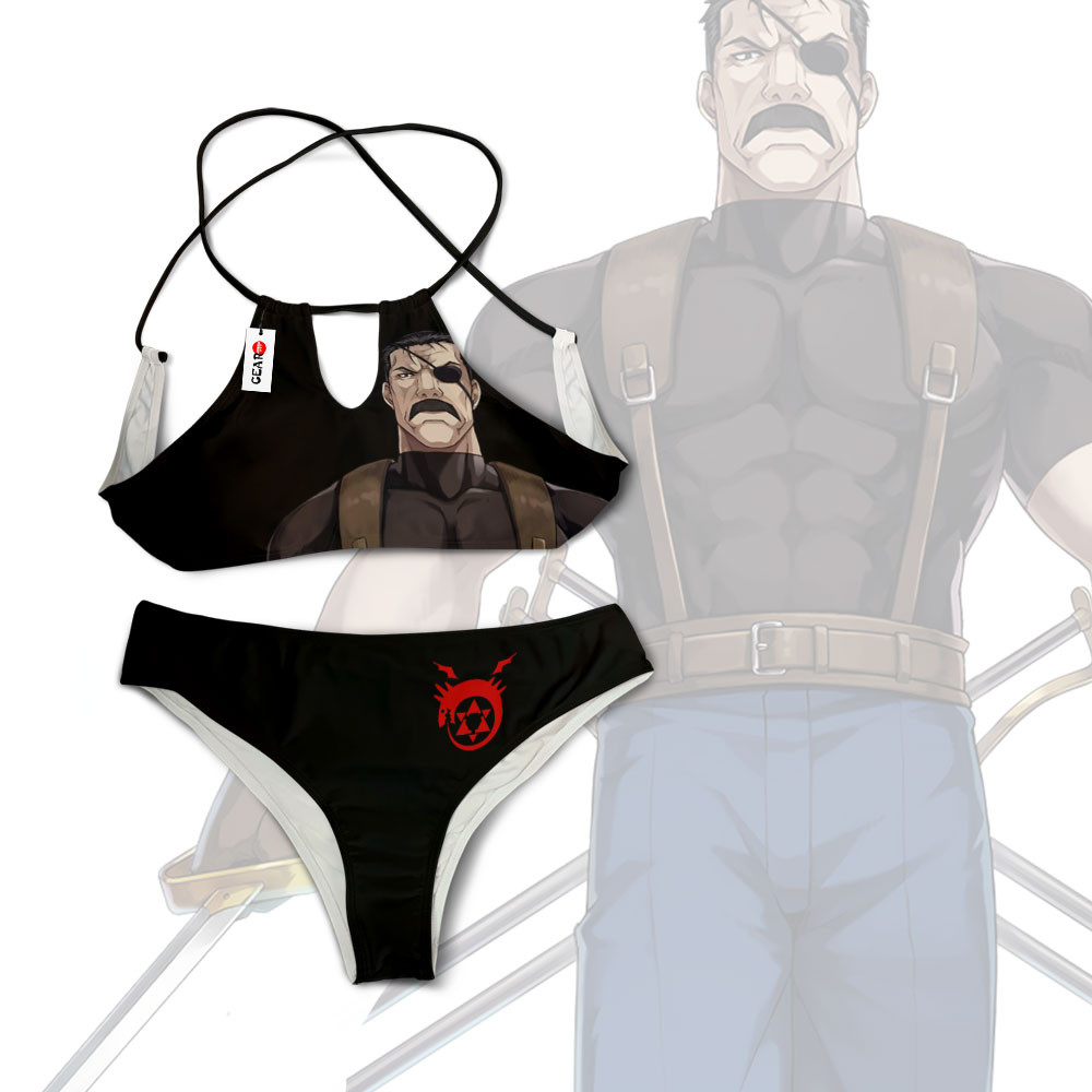 Fullmetal Alchemist King Bradley Bikini Custom Anime Swimsuit VA0601 OT2102
