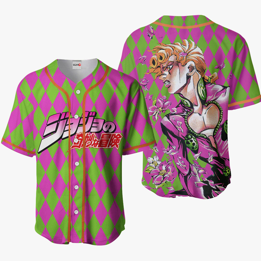 Giorno Giovanna Jersey Shirt Custom JJBA Anime Merch Clothes HA0901 OT2102